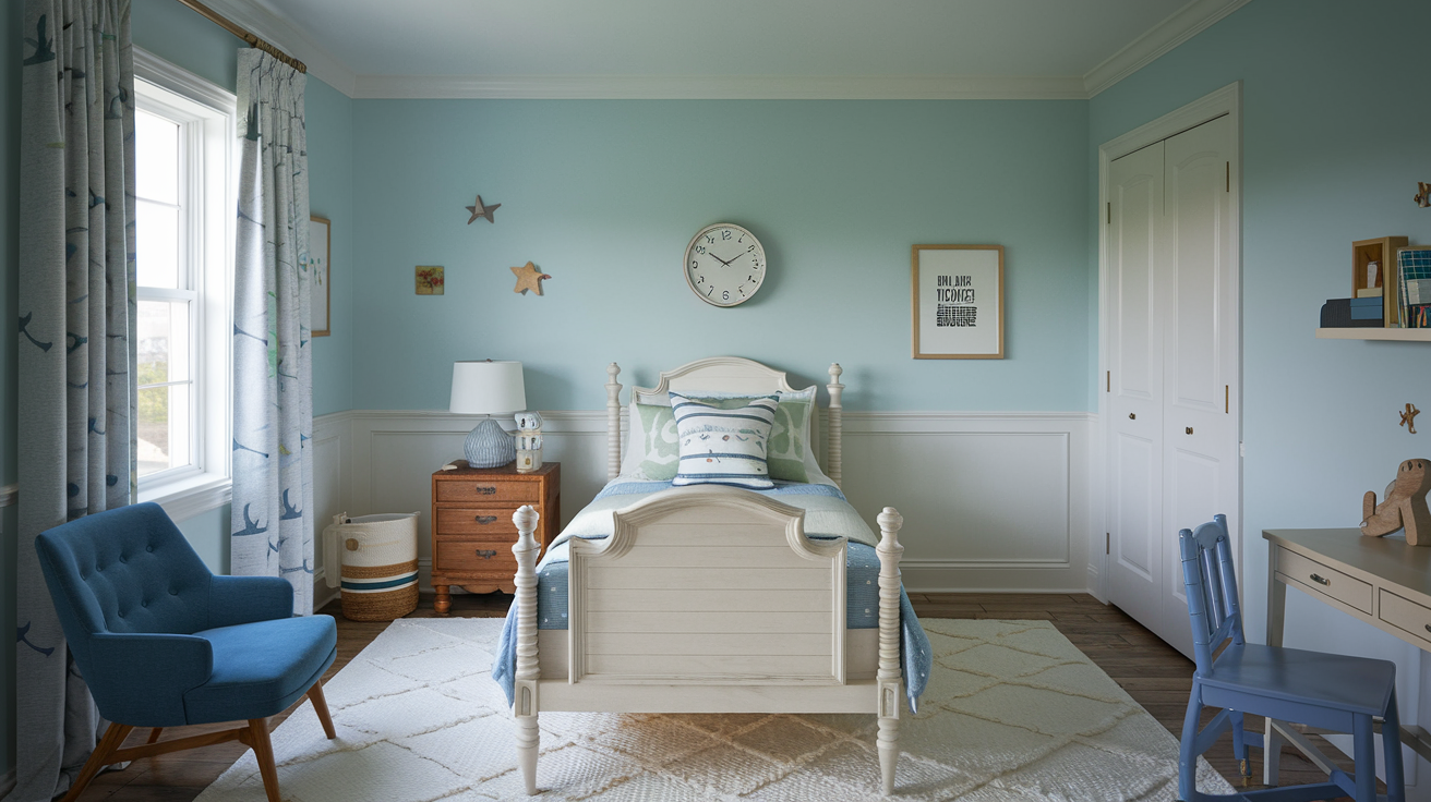 Une chambre d'enfant bien aménagée pour favoriser un bon sommeil.