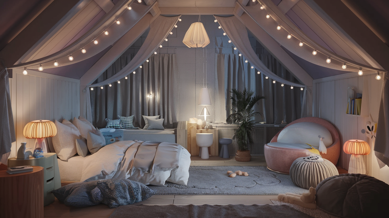 Une chambre bien aménagée pour favoriser le sommeil.