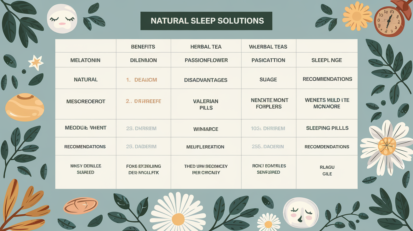 Tableau comparatif des solutions naturelles et médicamenteuses
