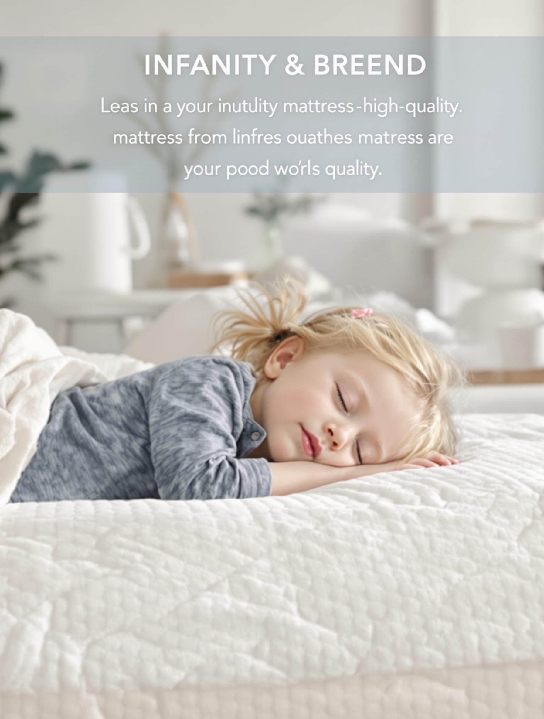 Un enfant dormant paisiblement sur un matelas.