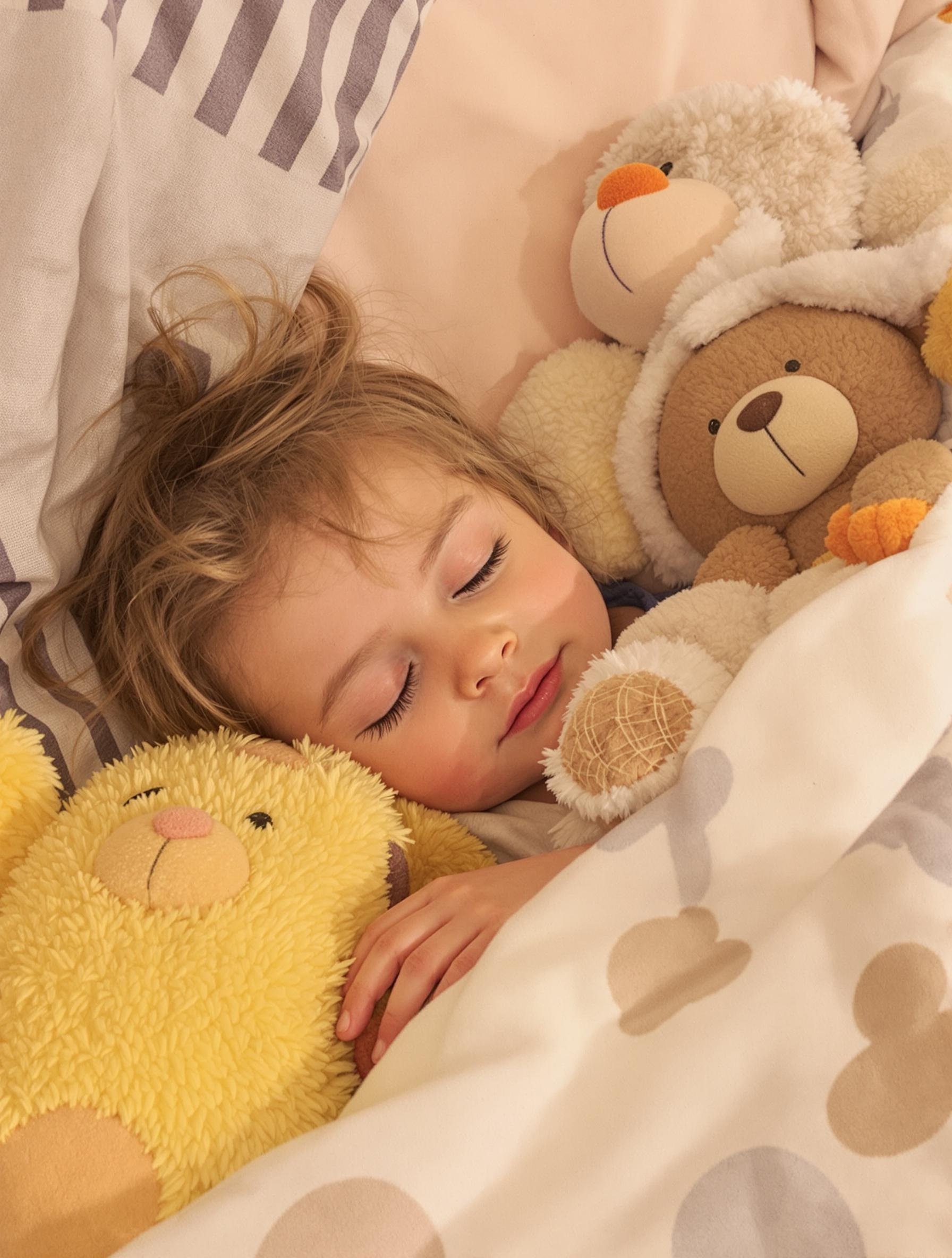 Un enfant dormant paisiblement