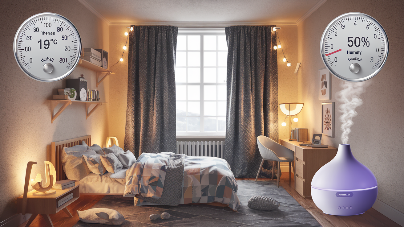 Illustration d'une chambre idéale pour le sommeil des enfants.