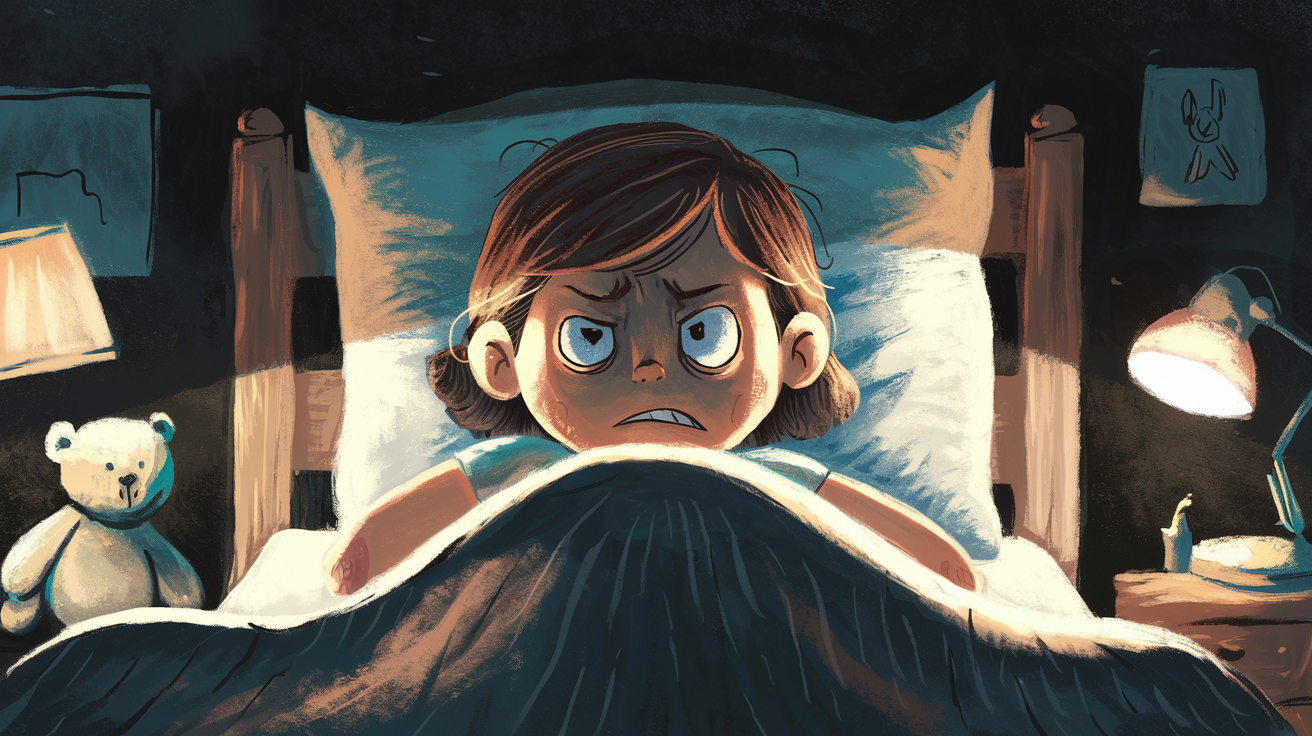 Illustration troubles sommeil enfant