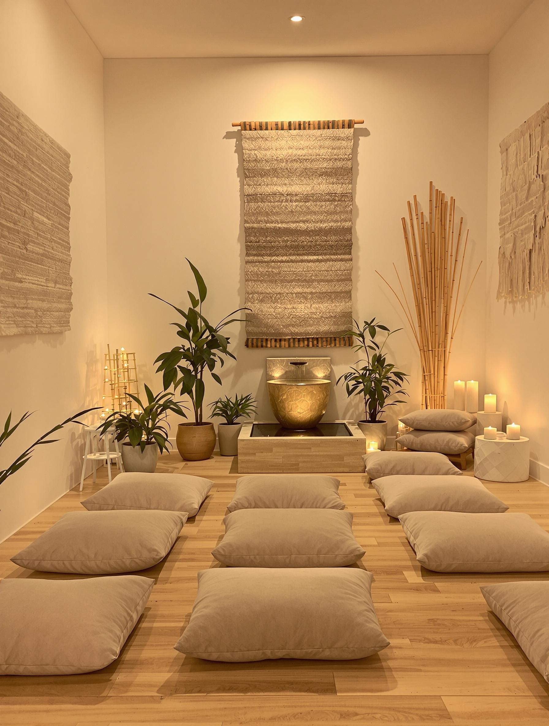 Espace dédié à la méditation pour un sommeil apaisé