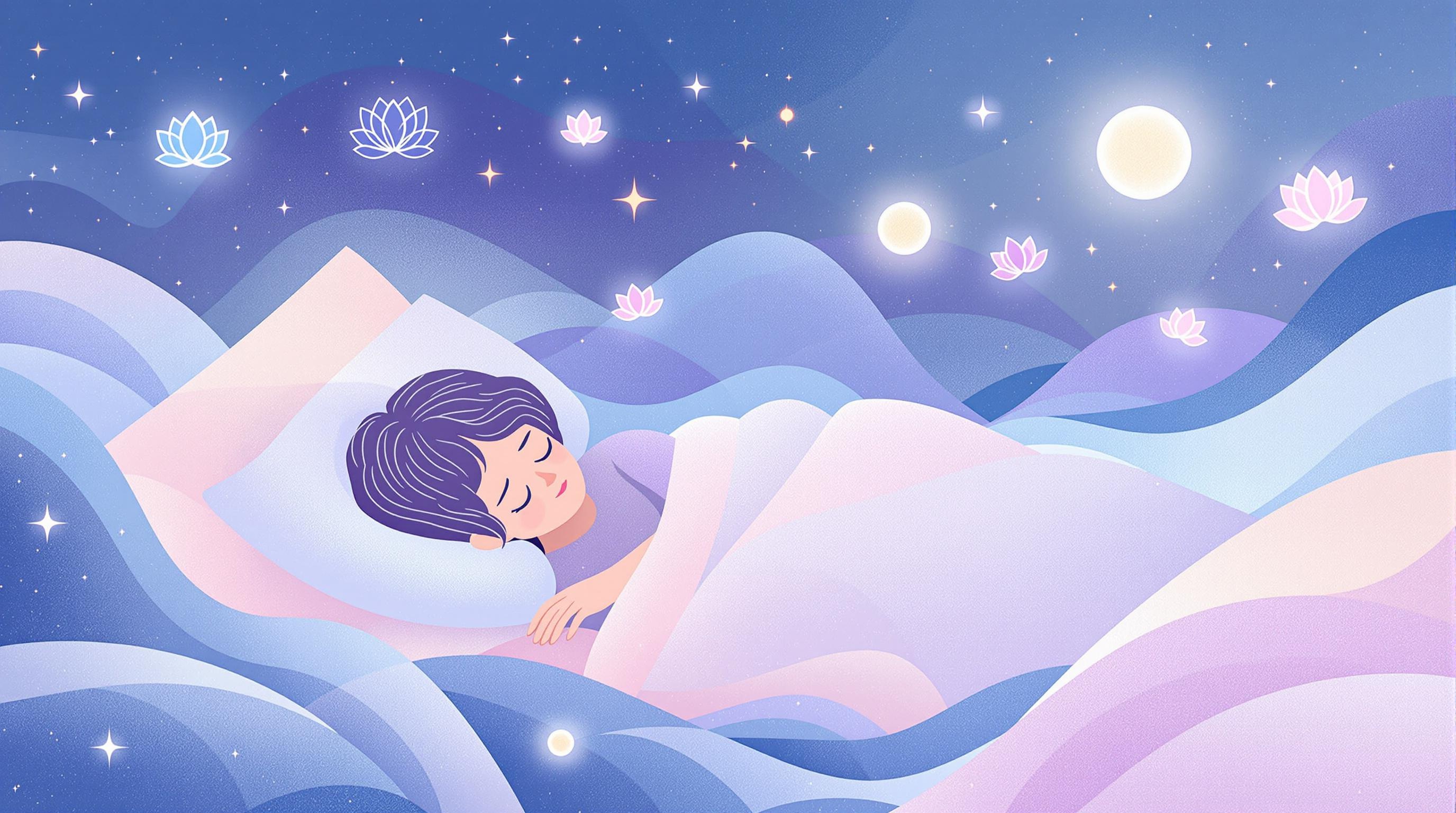 Illustration synthèse des techniques de sommeil et relaxation