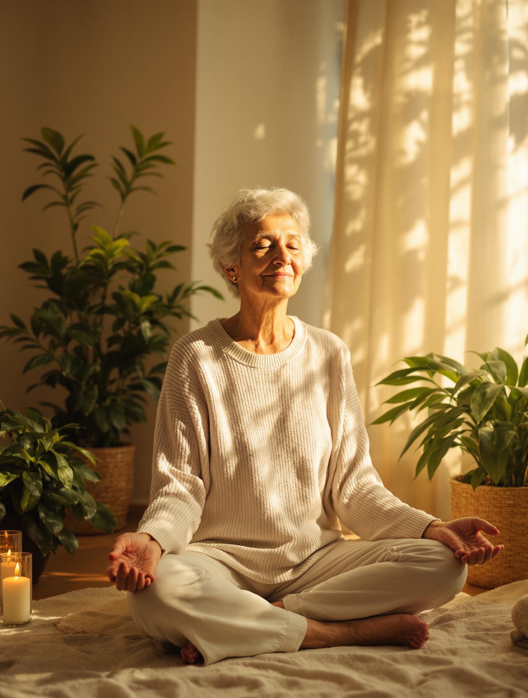 Une image sereine de méditation