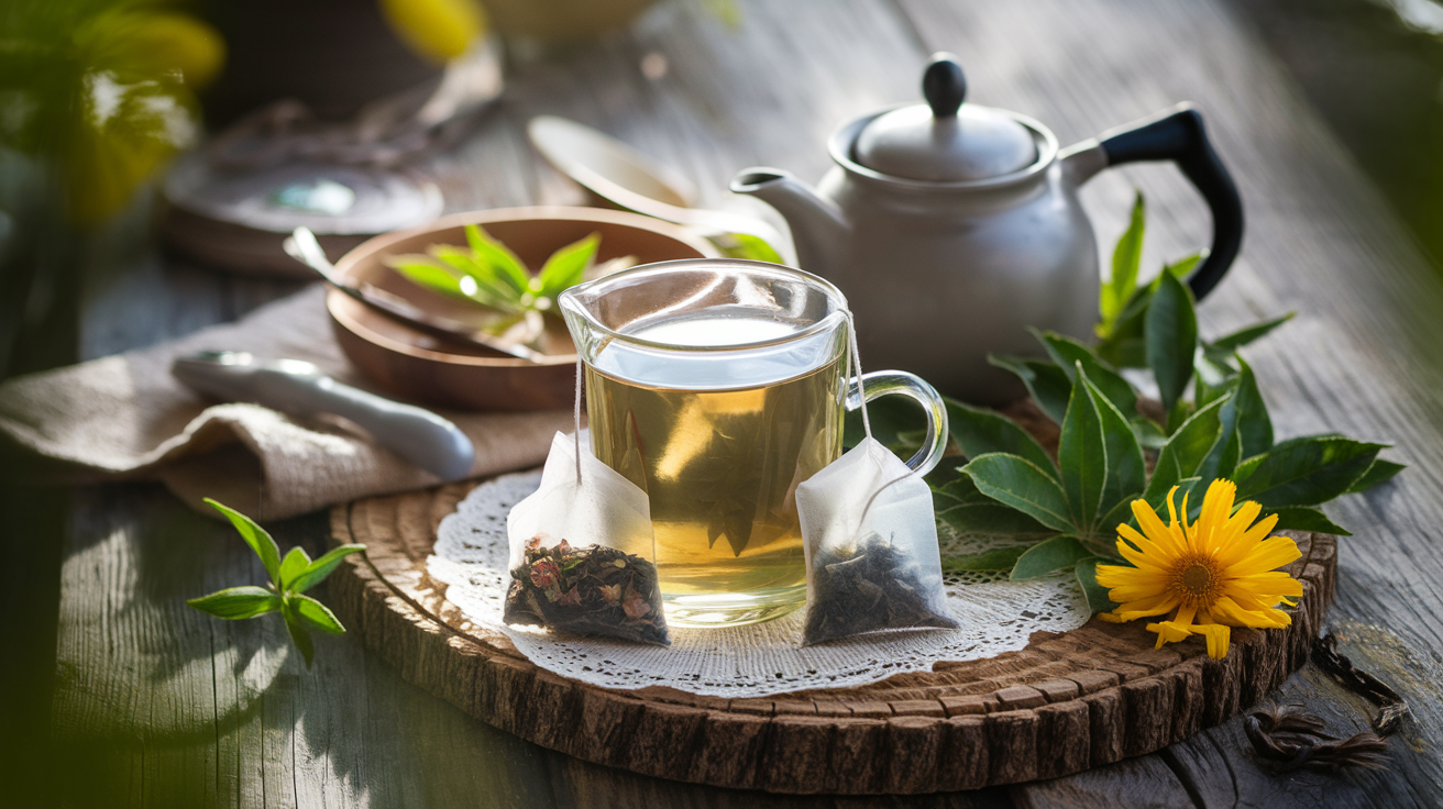 Une tisane apaisante avec des feuilles de valériane et de passiflore